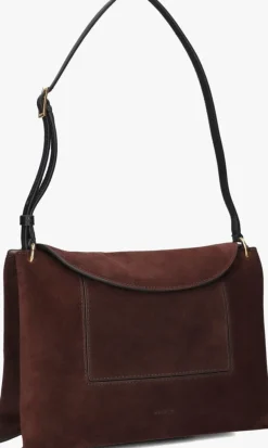 WANDLER e schoudertas penelope slouch bag bruin