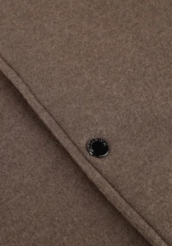 WOOLRICH e jack knitted wool shirt jacket bruin Clearance