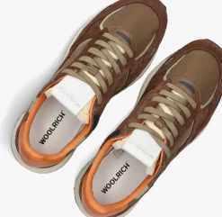 WOOLRICH e lage sneakers retro sneaker man camoscio bruin