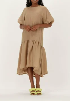 BRUUNS BAZAAR midi jurk zara luca dress camel Clearance