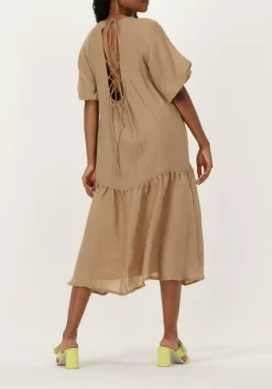 BRUUNS BAZAAR midi jurk zara luca dress camel Clearance