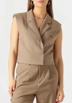 COPENHAGEN MUSE gilet cmtailor-short waiscoat camel Best