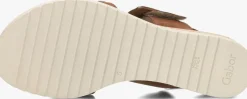 GABOR platte sandalen 752 camel