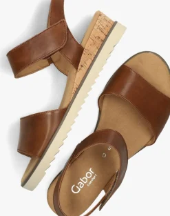 GABOR sandalen met hak 750.2 camel New
