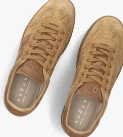 HOGAN lage sneakers h681 allacciato h camel Outlet
