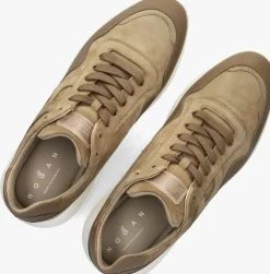 HOGAN lage sneakers interactive3 allacciato pelle camel Discount
