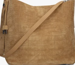 HOGAN schoudertas hobo media camel