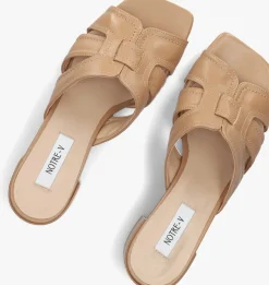 NOTRE-V sandalen met hak 42252/g camel Clearance