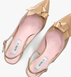 NOTRE-V slingbacks 2621cl camel Discount