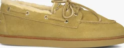 POSA loafers deck loafer shearling camel New
