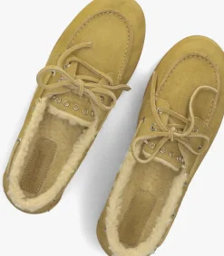 POSA loafers deck loafer shearling camel New