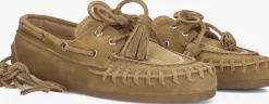 POSA mocassins boat loafer fringe camel Online