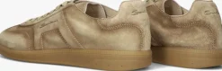SANTONI lage sneakers oly cube camel Discount