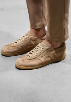 SANTONI lage sneakers oly cube camel Discount