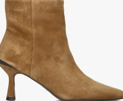 STEFANO LAURAN enkellaarsjes botin camel Outlet