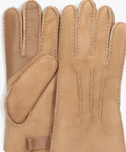 UGG handschoenen contrast sheepskin tech glove camel Discount