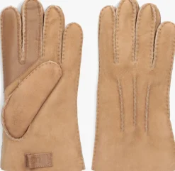 UGG handschoenen contrast sheepskin tech glove camel Discount