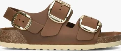 BIRKENSTOCK sandalen milano big buckle cognac Discount
