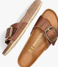 BIRKENSTOCK slippers madrid big buckle dames cognac Outlet
