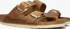 BIRKENSTOCK slippers arizona big buckle cognac Discount