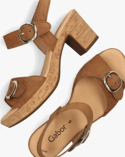 GABOR sandalen 764.1 cognac Sale