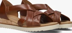 GABOR sandalen met hak 782 cognac Outlet