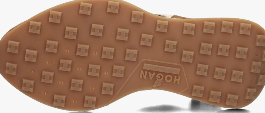 HOGAN lage sneakers h641 allacciato h patch cognac Sale