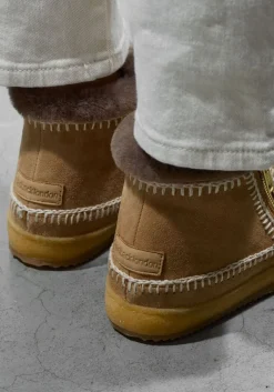 LAIDBACKLONDON vachtlaarzen setsu low crochet cognac Online