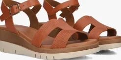 LINA LOCCHI sandalen met hak 8224 cognac Clearance