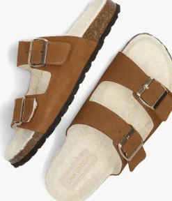 LINA LOCCHI slippers l1368 cognac Hot