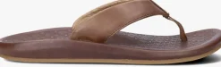 OLUKAI teenslippers ilikai cognac New
