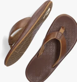 OLUKAI teenslippers ilikai cognac New