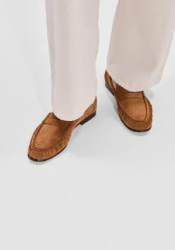POSA loafers penny suede cognac Outlet