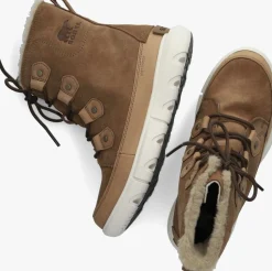 SOREL vachtlaarzen explorer ii joan faux fur wp cognac Discount
