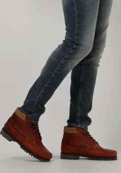 TIMBERLAND veterboots authentic mid lace up boot m cognac New