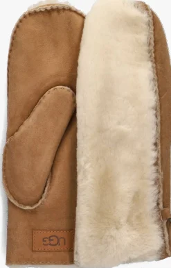 UGG handschoenen exposed sheepskin mitten cognac New