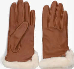 UGG handschoenen leather sheepskin vent glove cognac Hot