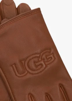 UGG handschoenen shorty logo glove cognac Outlet