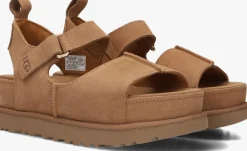 UGG platte sandalen w goldenstar hi cognac Hot