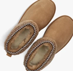 UGG vachtlaarzen classic ultra mini maxi curly cognac Discount