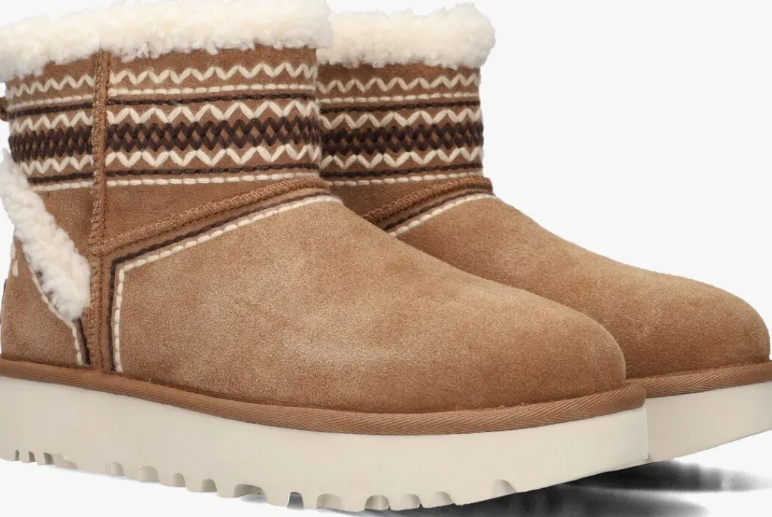 UGG vachtlaarzen classic mini atherson cognac Sale