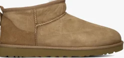 UGG vachtlaarzen m classic ultra mini cognac New