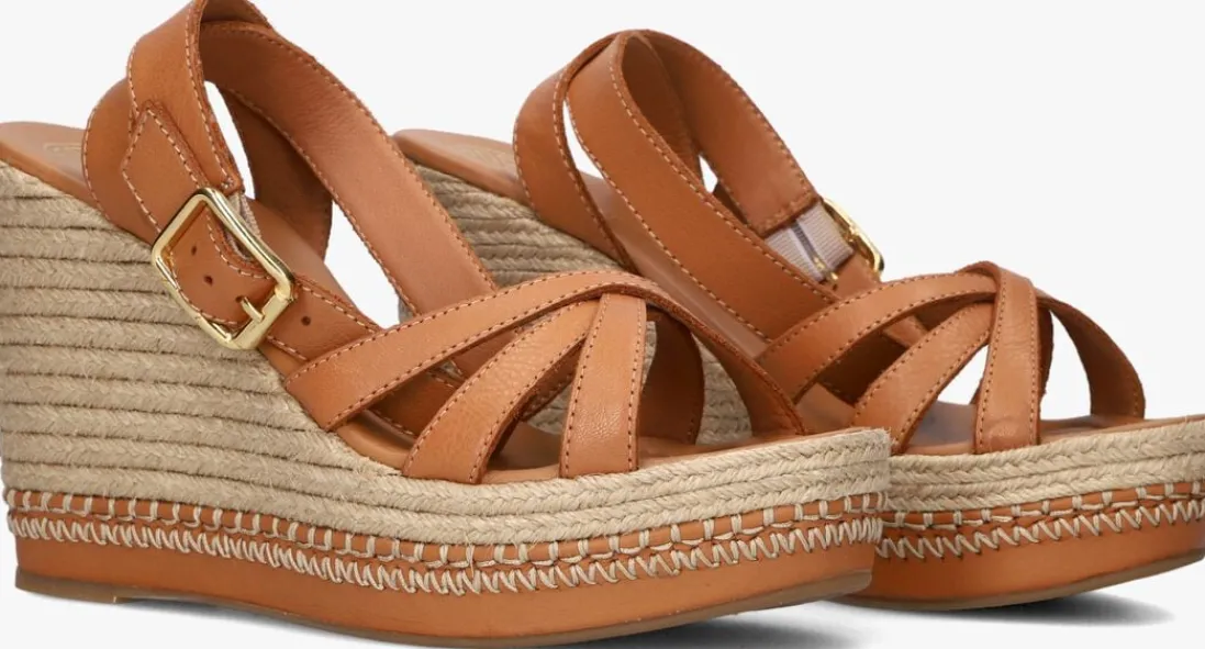 UNISA sandalen met hak munjal cognac Best