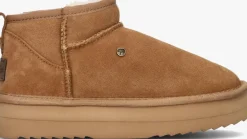 WARMBAT vachtlaarzen durack plateau cognac Discount