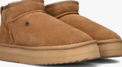 WARMBAT vachtlaarzen durack plateau cognac Discount