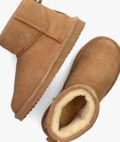 WARMBAT vachtlaarzen wallaby cognac