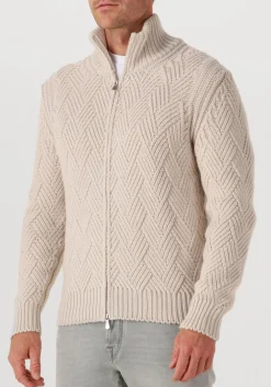 GRAN SASSO trui jacket zip c 15554 creme