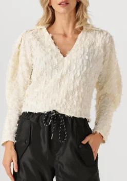 HAUTE L'AMITIÉ haute l'amitié blouses stuff structre v-blouse creme Best