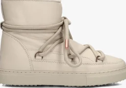 INUIKII vachtlaarzen full leather creme Clearance