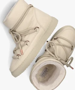 INUIKII vachtlaarzen full leather creme Clearance